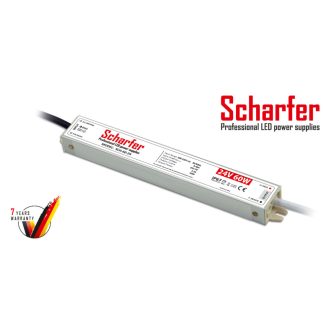   Scharfer LED Fémházas szerelhető vízálló tápegység 60W 2.5A 24V IP67 - SCH-60-24