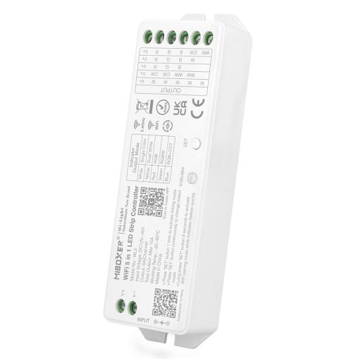 Mi Light - Miboxer RF + Wifi 5 az 1-ben vezérlő Egyszínű  / RGB / RGBW / RGB+CCT LED szalaghoz - WL5