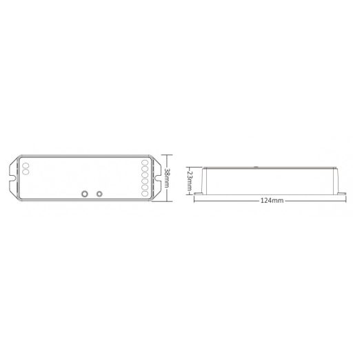 Mi Light - Miboxer RF + Wifi 5 az 1-ben vezérlő Egyszínű  / RGB / RGBW / RGB+CCT LED szalaghoz - WL5