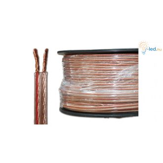 Vezeték LED szalaghoz 2x0,75 mm² - átlátszó - hangszvez