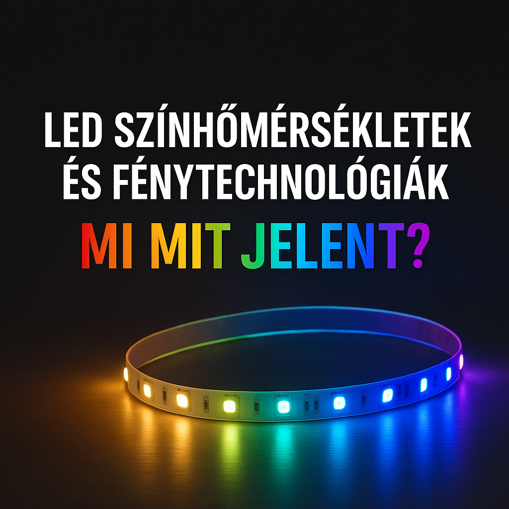 LED színhőmérsékletek és fénytechnológiák – Mit érdemes tudni a 3000K-től az RGB+CCT-ig?